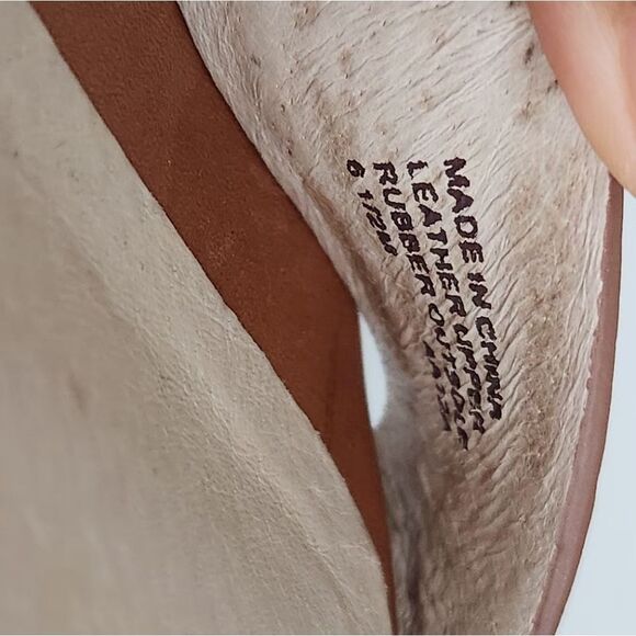 Michael Kors Women's Brown Leather Wedge Sandals 6.5 - Picture 5 of 7